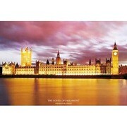 S1636 [Sイラストポスター LONDON House of Parlia ment]