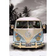 S1734 [Sイラストポスター CALIFORNIAN CAMPER]
