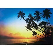 S1769 [Sイラストポスター BEACH DUSK]