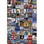 S1803 [Sイラストポスター LONDON collage]