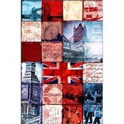 S1876 [Sイラストポスター LONDON PATCHWORK]