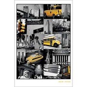 S1885 [Sイラストポスター NEW YORK Collage]
