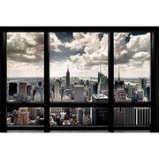 S1901 [Sイラストポスター NEW YORK WINDOW]