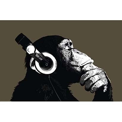 S1923 [Sイラストポスター THE CHIMP stereo]
