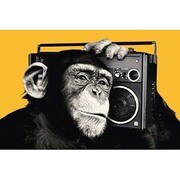 S1926 [Sイラストポスター The Chimp boombox]
