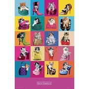 S1931 [Sイラストポスター KEITH KIMBERLIN square cats]