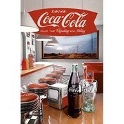 S1935 [Sイラストポスター COCA COLA diner]