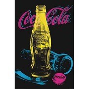 S1937 [Sイラストポスター COCA COLA black light]