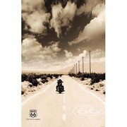 S1946 [Sイラストポスター ROUTE 66 Biker]
