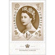 S1949 [Sイラストポスター ROYAL MAIL  Diamond Jubilee Brown]