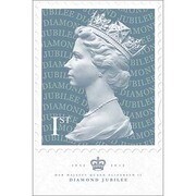 S1951 [Sイラストポスター ROYAL MAIL  Diamond Jubilee Blue]