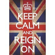 S1953 [Sイラストポスター KEEP CALM AND REIGN ON]