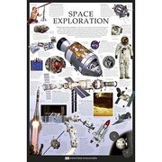 S1956 [Sイラストポスター SPACE EXPLORATION Dorling Kindersley]