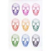 S1965 [Sイラストポスター SKULLS]
