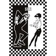 S1987 [Sイラストポスター SKA Dancing Man And Woman]