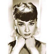S228 [Sシネマポスター AUDREY HEPBURN sepia]