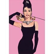 S2333 [Sシネマポスター AUDREY HEPBURN pink]