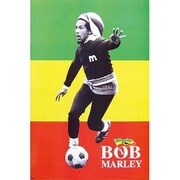 S3093 [ミュージシャンポスター BOB MARLEY -soccer rasta]