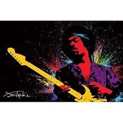 S3284 [ミュージシャンポスター JIMI HENDRIX Paint]