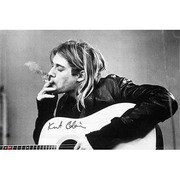 S3343 [ミュージシャンポスター KURT COBAIN SMOKING]