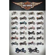 S4021 [Sイラストポスター HARLEY DAVIDSON Evolution]