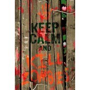S4026 [Sイラストポスター KEEP CALM  KILL ZOMBIES]