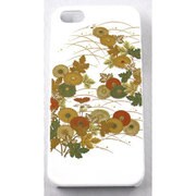 I5-MK0-024 [iPhone SE/5s/5用カバー 高盛り蒔絵 小菊(白)]