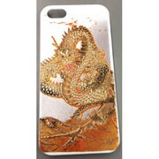 I5-MK0-027 [iPhone SE/5s/5用カバー 高盛り蒔絵 雲龍(白)]