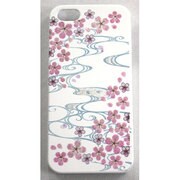 I5-MK0-028 [iPhone5用カバー 高盛り蒔絵 桜(白)]