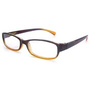 EYZ-1-01 [EYE POPPER（アイポッパー） GRADATIONBROWN 伊達メガネ（度なし）]