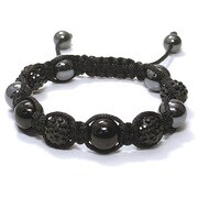 シャンバラブレス 10mm ブラックストーン＆ジュエル MLB-1-10