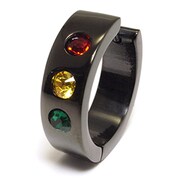 ネスタピアス2 HOOP BLACK NNE-7-03