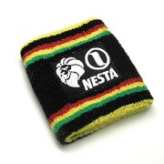 NNZ-53-01 [NESTA BRAND ネスタブランド リストバンド/ネスタライオン×ロゴ/BLACK]