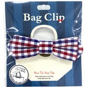 TIZ-1-01 BowTieBagClip CheckRed