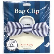 TIZ-1-03 BowTieBagClip StripeBlue