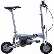 折りたたみ自転車 ノーパンクタイヤ 8.5型 アルミシルバー NP08010S