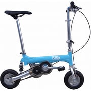 折りたたみ自転車 ノーパンクタイヤ 8.5型 クレヨンブルー NP08020B