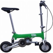 折りたたみ自転車 ノーパンクタイヤ 8.5型 クレヨングリーン NP08030G