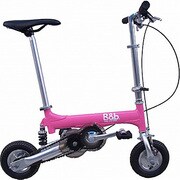 折りたたみ自転車 ノーパンクタイヤ 8.5型 クレヨンピンク NP08040P