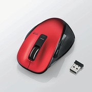 EX-Gシリーズ ワイヤレス5ボタン BlueLEDマウス Mサイズ 超小型レシーバ レッド M-XG1DBRD