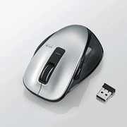 EX-Gシリーズ ワイヤレス5ボタン BlueLEDマウス Mサイズ 超小型レシーバ シルバー M-XG1DBSV