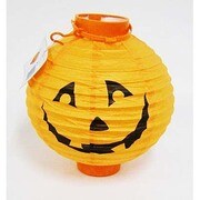 ハロウィン グッズ 8インチLEDペーパーランタン パンプキン