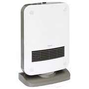 自動首振りセラミックヒーター リモコン付 パールホワイト DF-RL121(W)