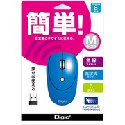 光学式マウス 無線3ボタン ブルー MUS-RKT85NBL