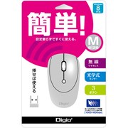 光学式マウス 無線3ボタン ホワイト MUS-RKT85NW