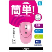 光学式マウス 無線3ボタン ピンク MUS-RKT85NP