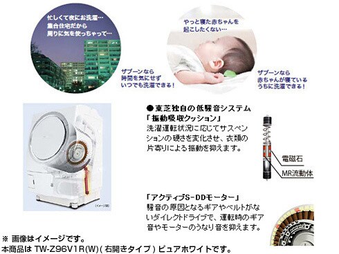 ヨドバシ.com - 東芝 TOSHIBA TW-Z96V1R W [ドラム式洗濯乾燥機(9.0kg