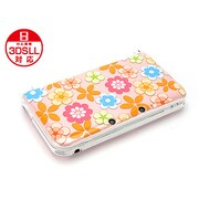 3DLDCC01 [3DS LL用 プラスパレット デザインカバー フラワースタイル レトロポップ]