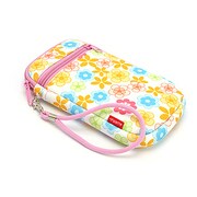 3DLDSP01 [3DS LL用 プラスパレット デザインソフトポーチ フラワースタイル レトロポップ]