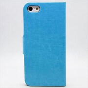 MINIOPAL CASE 84463 [iPhone5用 手帳タイプ ブルー 左右開閉型スタンド可]
